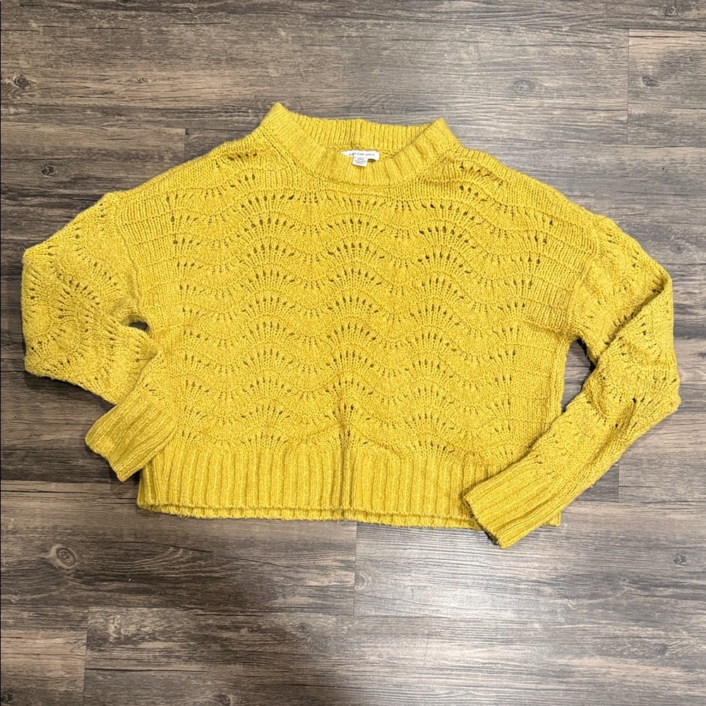 Yellow Knit Women's Sweater